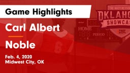 Carl Albert   vs Noble  Game Highlights - Feb. 4, 2020