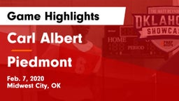 Carl Albert   vs Piedmont  Game Highlights - Feb. 7, 2020
