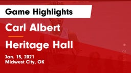 Carl Albert   vs Heritage Hall  Game Highlights - Jan. 15, 2021