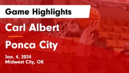 Carl Albert   vs Ponca City  Game Highlights - Jan. 4, 2024
