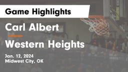 Carl Albert   vs Western Heights  Game Highlights - Jan. 12, 2024