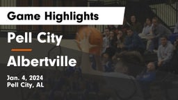 Pell City  vs Albertville  Game Highlights - Jan. 4, 2024