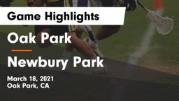 Oak Park  vs Newbury Park  Game Highlights - March 18, 2021