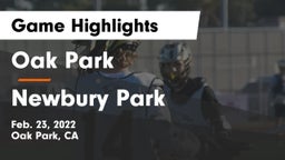 Oak Park  vs Newbury Park  Game Highlights - Feb. 23, 2022