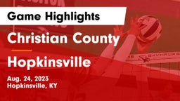 Christian County  vs Hopkinsville  Game Highlights - Aug. 24, 2023