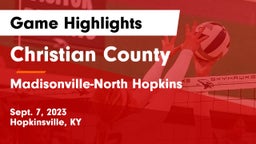 Christian County  vs Madisonville-North Hopkins Game Highlights - Sept. 7, 2023