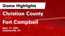 Christian County  vs Fort Campbell  Game Highlights - Sept. 21, 2023