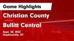 Christian County  vs Bullitt Central Game Highlights - Sept. 30, 2023