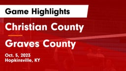 Christian County  vs Graves County  Game Highlights - Oct. 5, 2023