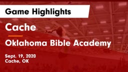Cache  vs Oklahoma Bible Academy Game Highlights - Sept. 19, 2020