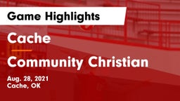 Cache  vs Community Christian  Game Highlights - Aug. 28, 2021