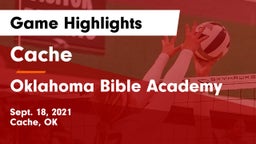 Cache  vs Oklahoma Bible Academy Game Highlights - Sept. 18, 2021