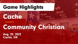 Cache  vs Community Christian  Game Highlights - Aug. 29, 2022