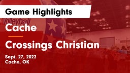 Cache  vs Crossings Christian  Game Highlights - Sept. 27, 2022