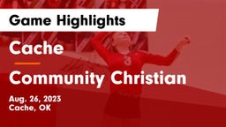 Cache  vs Community Christian  Game Highlights - Aug. 26, 2023