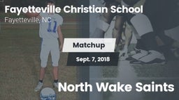 Matchup: Fayetteville Christi vs. North Wake Saints 2018
