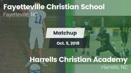 Matchup: Fayetteville Christi vs. Harrells Christian Academy  2018