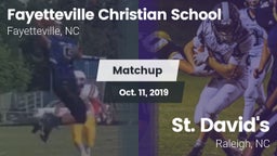 Matchup: Fayetteville Christi vs. St. David's  2019