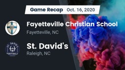 Recap: Fayetteville Christian School vs. St. David's  2020