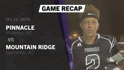 Recap: Pinnacle  vs. Mountain Ridge  2016