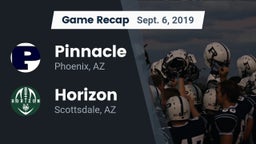 Recap: Pinnacle  vs. Horizon  2019