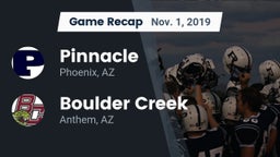 Recap: Pinnacle  vs. Boulder Creek  2019