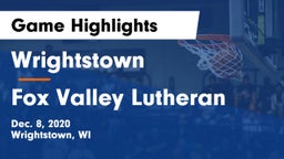 Wrightstown  vs Fox Valley Lutheran  Game Highlights - Dec. 8, 2020