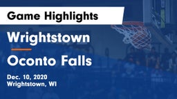 Wrightstown  vs Oconto Falls  Game Highlights - Dec. 10, 2020