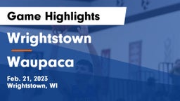 Wrightstown  vs Waupaca  Game Highlights - Feb. 21, 2023