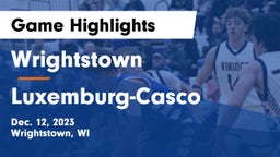 Wrightstown  vs Luxemburg-Casco  Game Highlights - Dec. 12, 2023