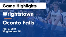 Wrightstown  vs Oconto Falls  Game Highlights - Jan. 2, 2024