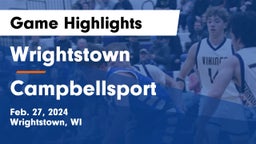 Wrightstown  vs Campbellsport  Game Highlights - Feb. 27, 2024