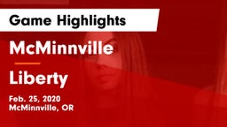 McMinnville  vs Liberty  Game Highlights - Feb. 25, 2020