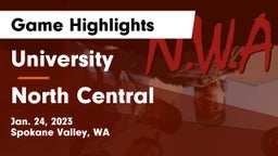 University  vs North Central Game Highlights - Jan. 24, 2023