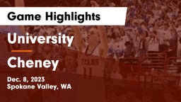 University  vs Cheney  Game Highlights - Dec. 8, 2023