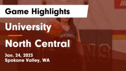University  vs North Central  Game Highlights - Jan. 24, 2023