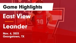 East View  vs Leander  Game Highlights - Nov. 6, 2023