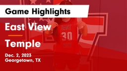 East View  vs Temple  Game Highlights - Dec. 2, 2023