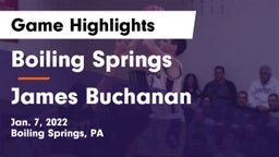 Boiling Springs  vs James Buchanan  Game Highlights - Jan. 7, 2022