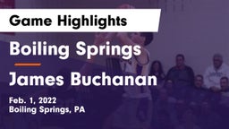 Boiling Springs  vs James Buchanan  Game Highlights - Feb. 1, 2022
