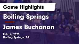 Boiling Springs  vs James Buchanan  Game Highlights - Feb. 6, 2023