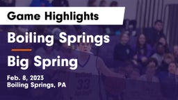 Boiling Springs  vs Big Spring  Game Highlights - Feb. 8, 2023