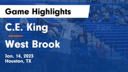 C.E. King  vs West Brook  Game Highlights - Jan. 14, 2023