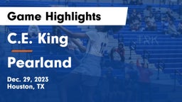 C.E. King  vs Pearland  Game Highlights - Dec. 29, 2023