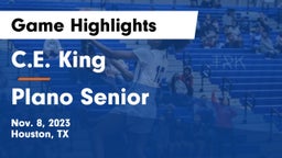 C.E. King  vs Plano Senior  Game Highlights - Nov. 8, 2023