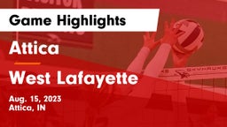 Attica  vs West Lafayette  Game Highlights - Aug. 15, 2023