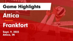 Attica  vs Frankfort  Game Highlights - Sept. 9, 2023