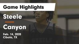 Steele  vs Canyon  Game Highlights - Feb. 14, 2020