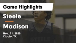 Steele  vs Madison Game Highlights - Nov. 21, 2020