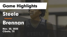 Steele  vs Brennan  Game Highlights - Nov. 30, 2020